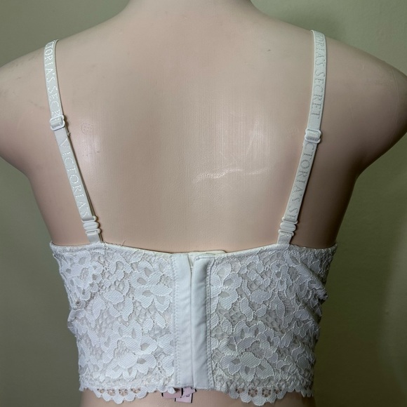 NWT VICTORIA SECRET Elegant White Lace Bustier - Picture 3 of 8